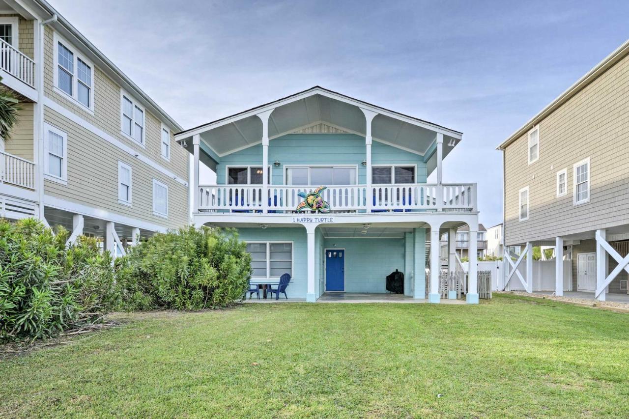 Pet-Friendly Second Row House Steps To Beach! Holden Beach Exterior photo