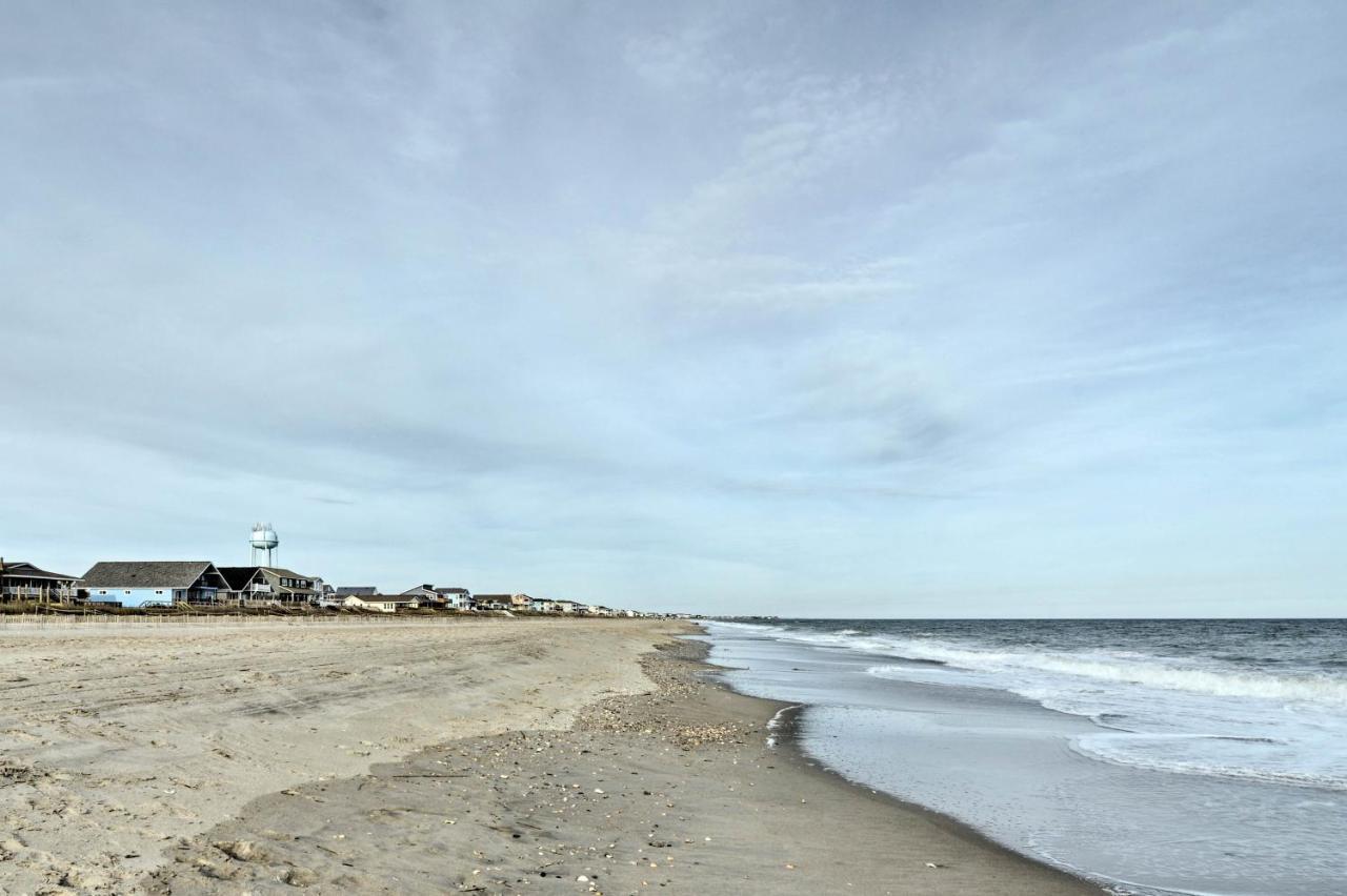 Pet-Friendly Second Row House Steps To Beach! Holden Beach Exterior photo